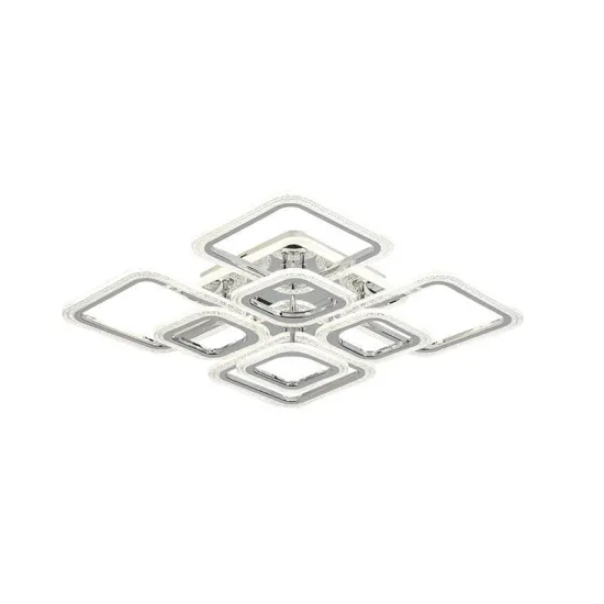 Square Chandelier: 4 Light Chrome, 7 Light Kitchen Island Options