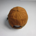 Brown Soft Textile Fabric Patch Sports Cap