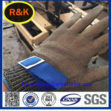 Cut resistant Stainless steel wire gloves