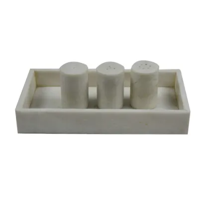 Black Marble Salt & Pepper Shaker