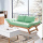 Three Seater Wooden Futon Lounger Sofa Bed