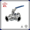 Sanitary Three Way Clamped Ball Valve