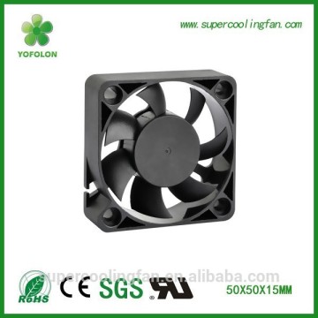 50x50x15mm Two ball bearing DC Fan12V 24v With High flow low noise axial fan