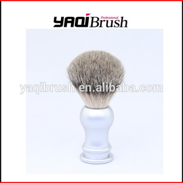 flexible matte chrome handle shaving brush