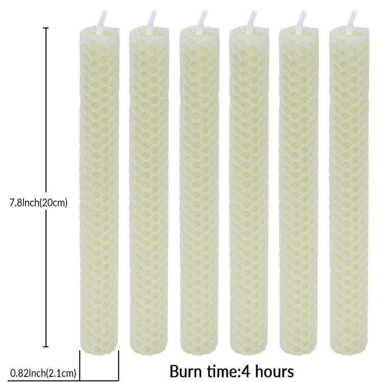 Velas de cônica de cera de abelha enroladas à mão à venda