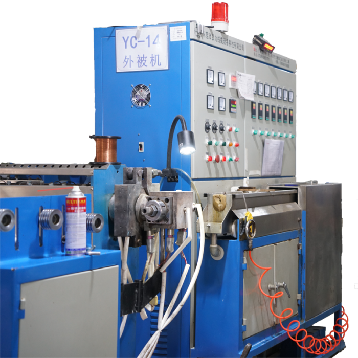 Linha de máquina de extrusão de jaqueta de 70 cabos