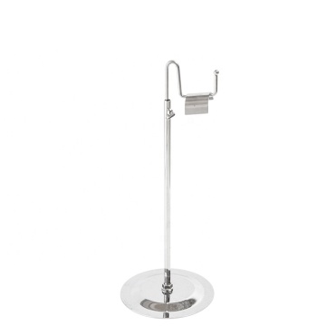 Verstellbare Höhe Edelstahl -Taschen -Display -Rack