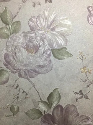280gsm golden flower design PVC wallpaper