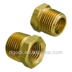 brass hex pipe fitting reducer bushing
