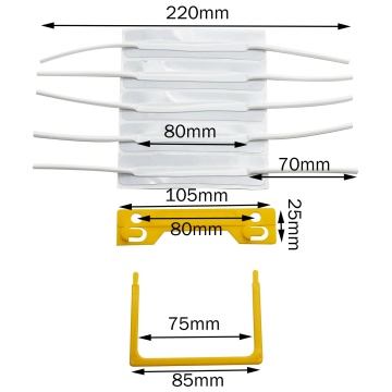 80mm πολύχρωμο u clip πλαστικό χαρτί για αναφορές