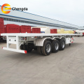 Low Price 40T Steel Flatbed Trailer For Sale