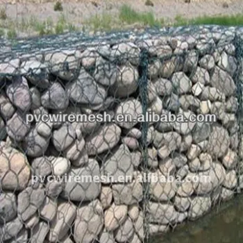 ISO 9001 Hot-dipped galvanized and PVC coated Gabion wire mesh