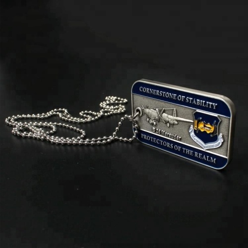 Wholesale Engraved Embossed US Military Metal Dog Tag