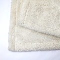 Double côté couvertures de lit en toison en veille teinte moelleuse