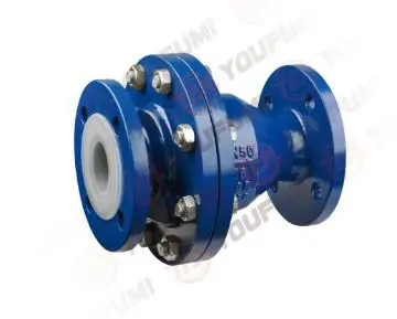 Telfon lined Flange type H44 Swing check valve