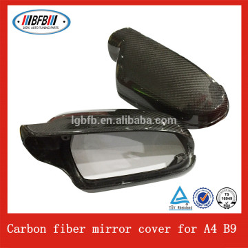 car door side rearview mirror cover FOR Audi A4 B9 2012 carbon replacement