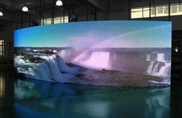 2r1g1b Dip Hd Soft Curved Led Screen For Information Display With 110° View Angle