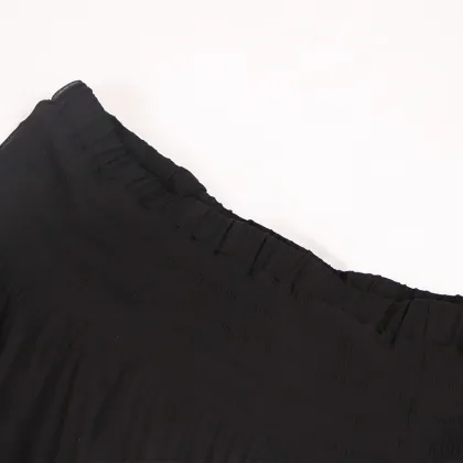 High Waist Chiffon Long Maxi Pleated Skirt