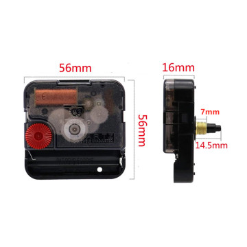 Silent 12888 Clock Movement Mechanism with Accurate Timing - Total Shaft Length 14.5mm