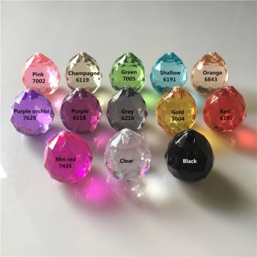 Acrylic colorful faceted beads wholesale beads crystal strands beads