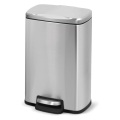 Stylish Rectangular Stainless Steel Trash Can