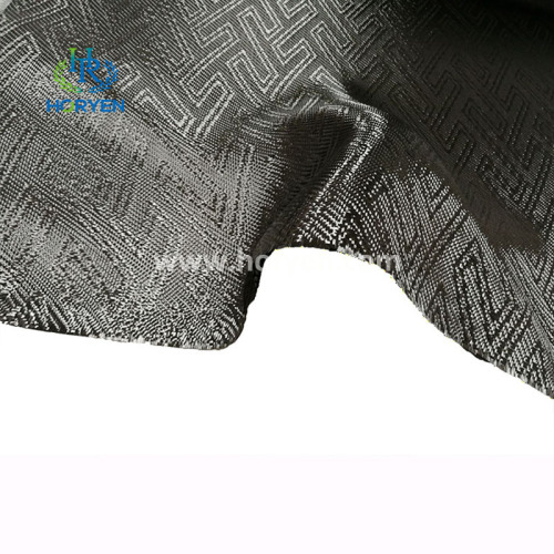 Hochwertiger Jacquard gewebter Kohlefaser -Stoffrolle von Jacquard