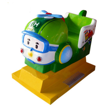 Amusement Helicopter Ride Game: A Coin-Operated Theme Park Experience for Kids