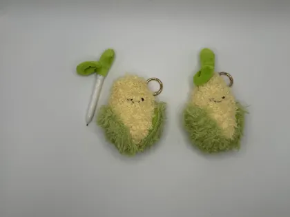Plush Companion Pen with Cute Plant Design