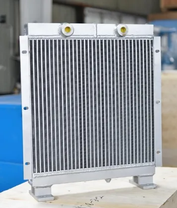 Oil-gas radiator for screw air compressors