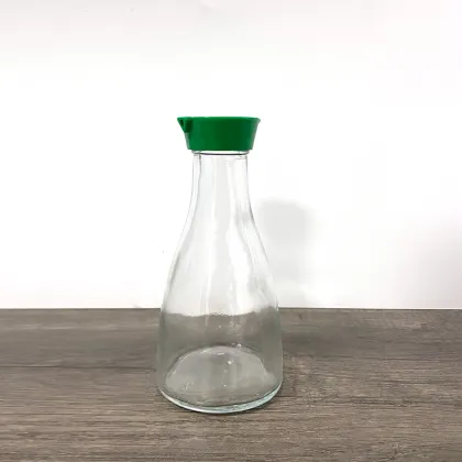 Woozy Food Glass Bottle with Lid - 150ml/5oz Ketchup, BBQ, Chilli Hot Sauce