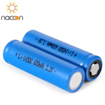 14500 600mAh 3.2V Rechargeable LiFePO4 Battery