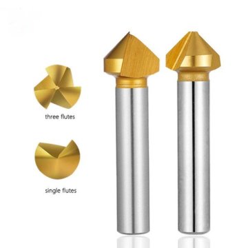 Hss M35 3-Flute Titanium Plated Chamfer Countersink Drill Bit for Metal: Precision Drilling Solutions