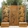 Pannelli a schermo metallico decorativo per fiori in acciaio corten