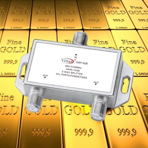 2 Way Satellite Signal Splitter, High Quality 2 Way Satellite Signal