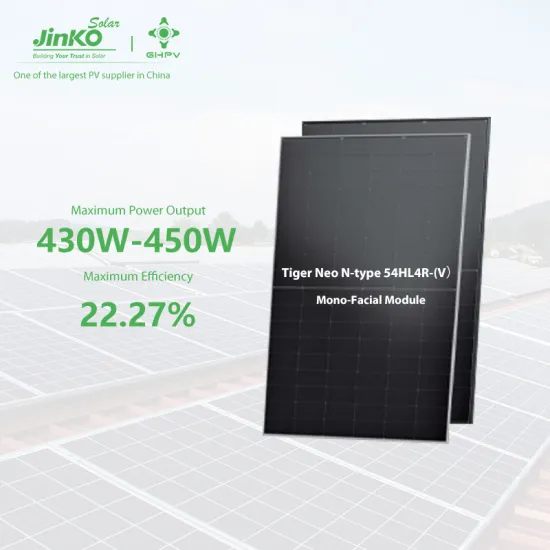 Jinko Mono Facial Solar Panels: 430W to 450W Specifications and Features