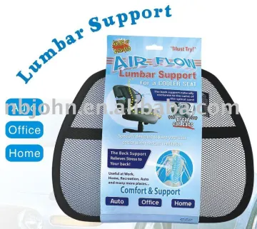 mesh back support (LUMBER SUPPORT)(CAR BACK SUPPORT)