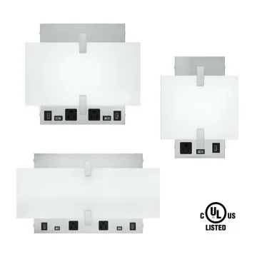 UL Listed LED Cube Wall Light - Double Headboard Wall Sconces for Hotel Guestrooms
