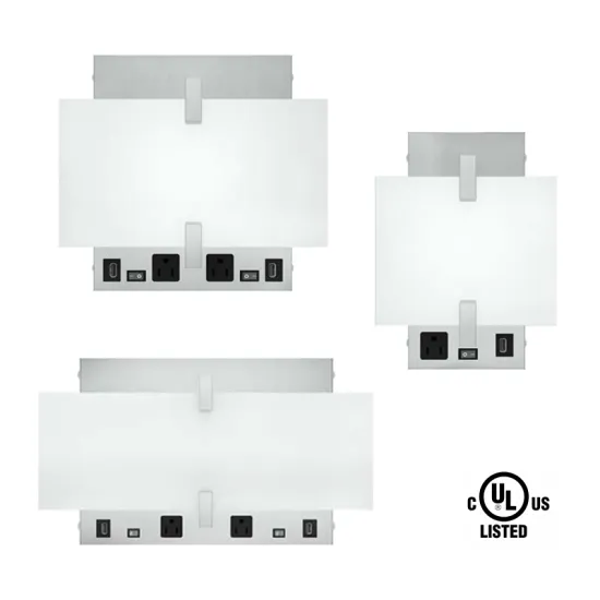 UL Listed LED Cube Wall Light - Double Headboard Wall Sconces for Hotel Guestrooms