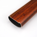 85mm oval round aluminum handrail parts for stairs