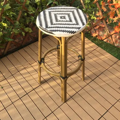 Mid Century Luxury Aluminum Outdoor Dining Chair Frame
