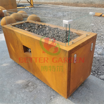 Corten Steel Gas Fire Pit: Enhancing Your Outdoor Garden with Propane Heaters