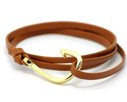 Handmade  Hook Rope Leather Bracelet