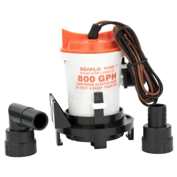 12v 800GPH Marine Bilge Pump Boat Bilge Water Pump Side Mounting Strainer Base