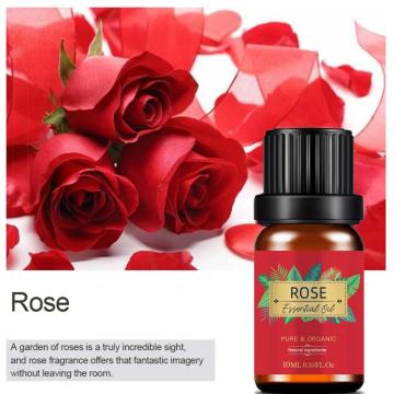 Óleo de massagem essencial de rosa 100% puro corporal orgânico natural Óleo de face rosa Óleo essencial