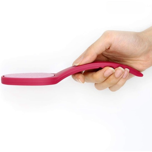 1PCS Rough Grit Ceramic Pink Foot File