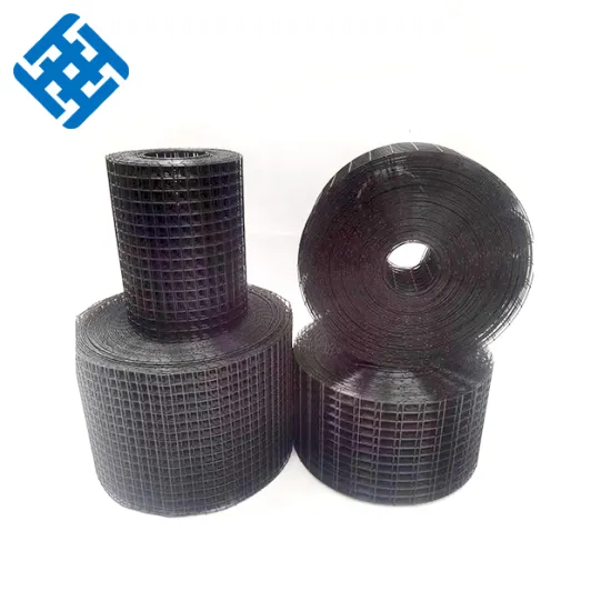 1/2\" Hole Black PVC Coated Solar Panel Bird Proof Barrier, 8\" x 100FT Galvanized Welded Protection