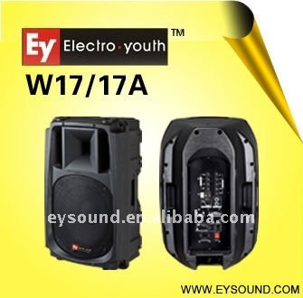 pro audio plastic speaker active and passive W17