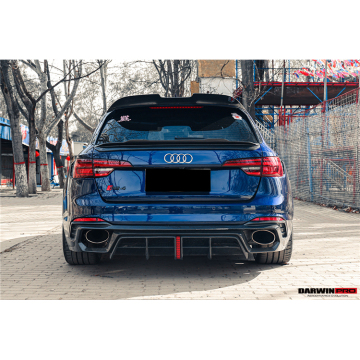 DARWINPRO BKSS Difusor trasero de fibra de carbono con huecos para Audi RS4 B9 B9.5