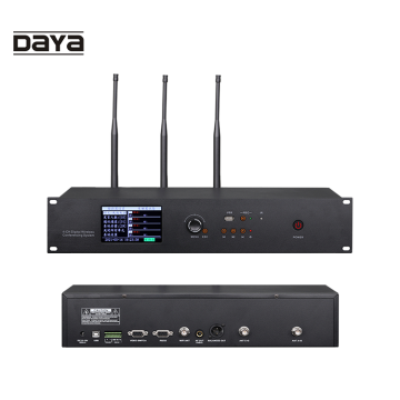 Daya ZW-3000 Professional VIS Sonic Wireless System Microphone Desktop με οθόνη για συναντήσεις βίντεο