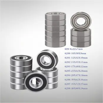 High-Speed, Low-Noise Miniature Bearings: 608, 695, 6002, 605, 692, 693, 6000, 602 RS/ZZ for Bicycle and Motorcycle Applications